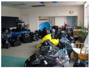 Image of bags of gifts for children